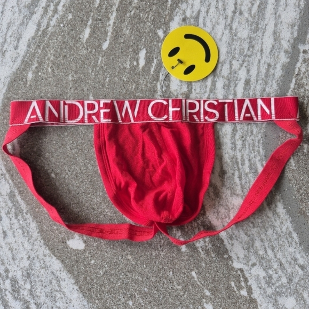 Andrew Christian Men's Happy Modal Jockstrap Underwear Size Medium NEW